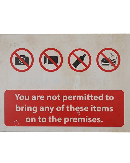 Prison Sign Not Permitted 